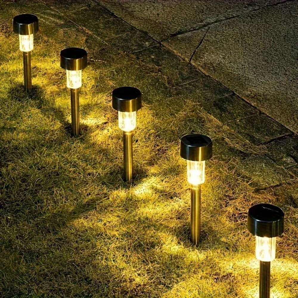Outdoor Lighting On Fence - 10Pcs Solar Lights Outdoor Garden Lamp