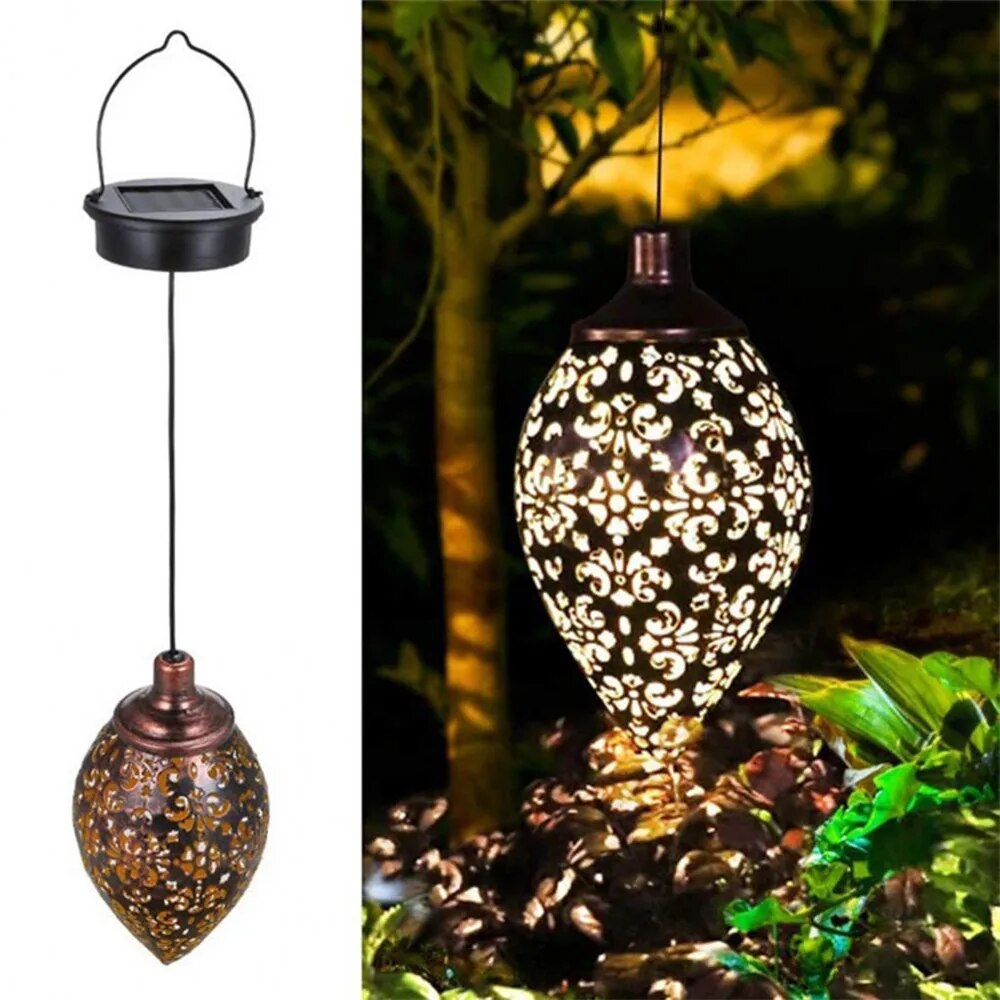Outdoor Lighting On Fence - Outdoor Water Drop Shaped Solar Projection