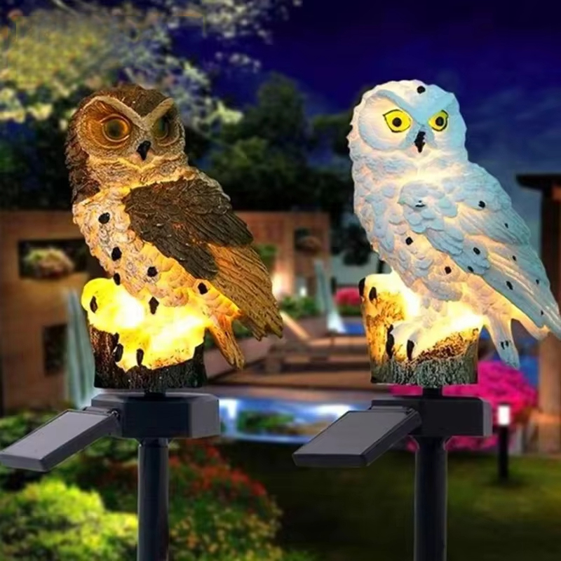Solar Owl Garden Stake Lights  - đánh giá và giá Outdoor Lighting Yard Stakes