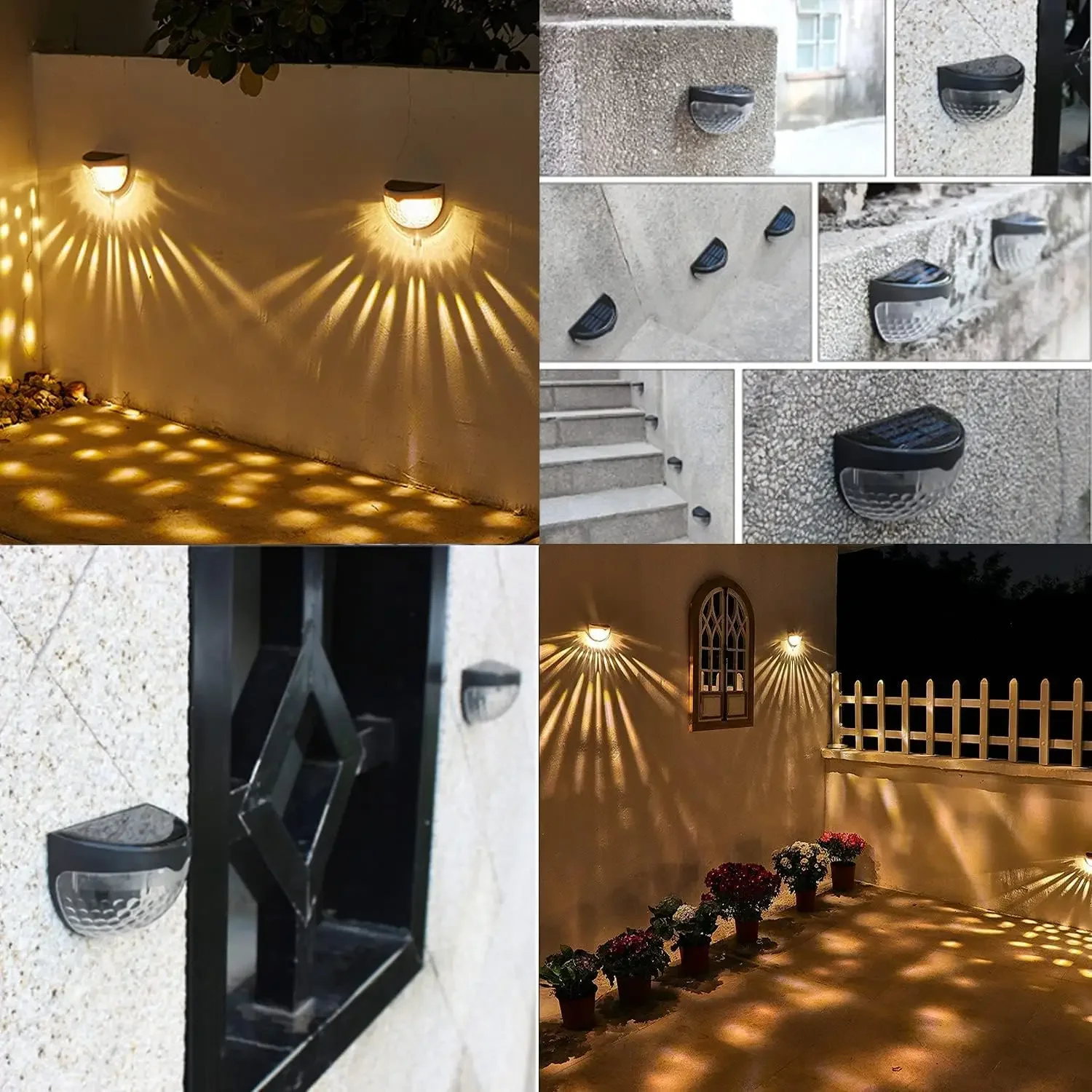 LED Solar Light Outdoor Wall L - đánh giá và giá Outdoor Lighting On Fence