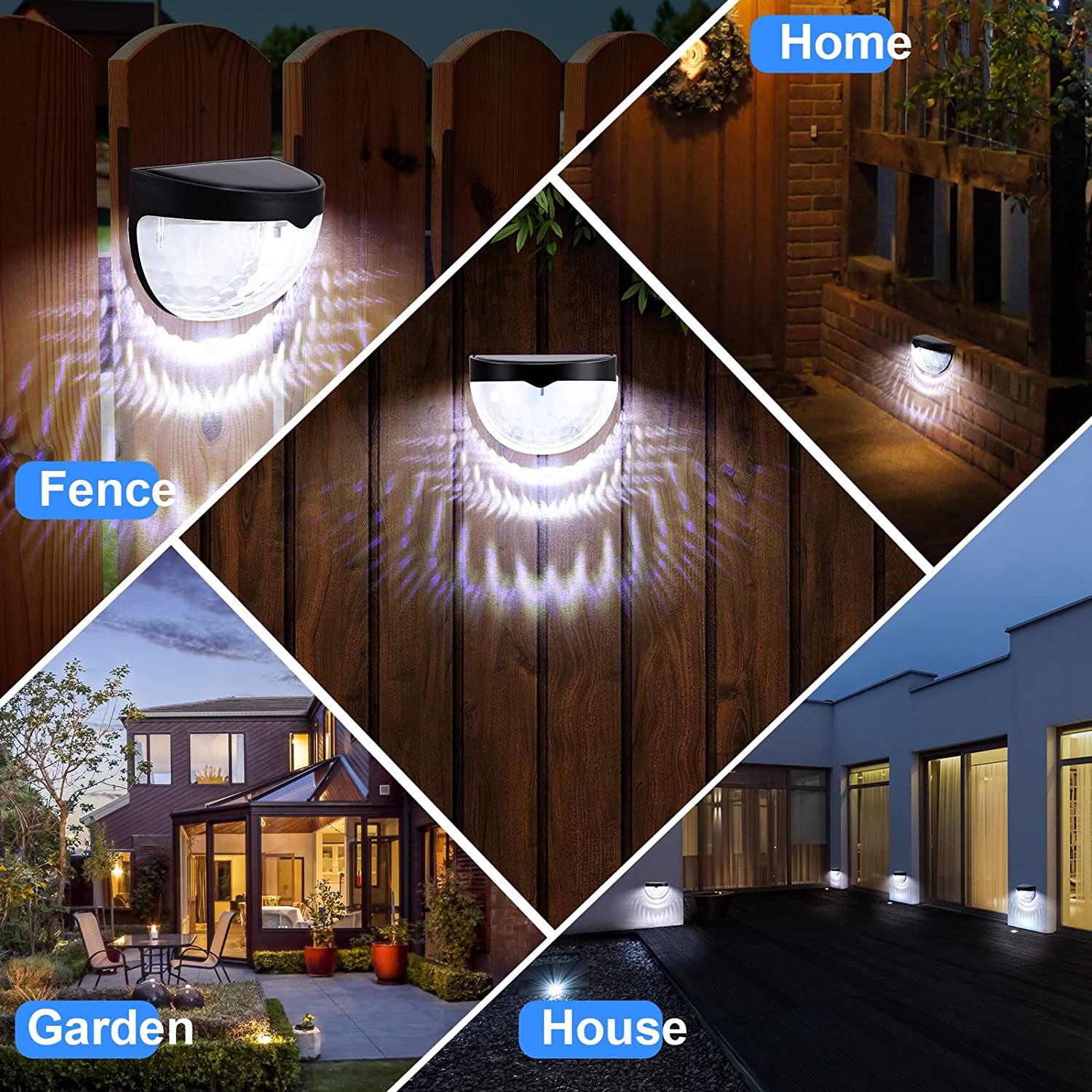 LED Solar Light Outdoor Wall L - đánh giá và giá Outdoor Lighting On Fence