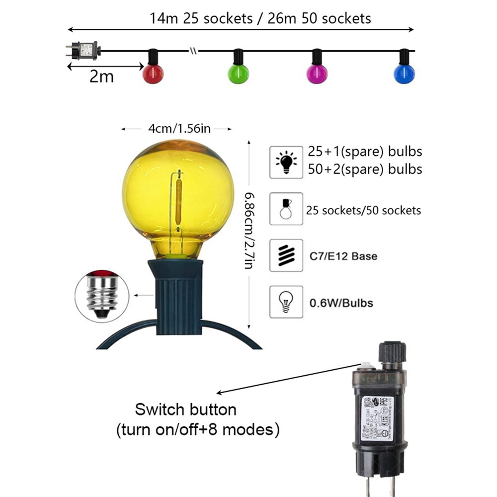 26M Festoon G40 LED Globe Mult - đánh giá và giá Outdoor Lighting On Fence