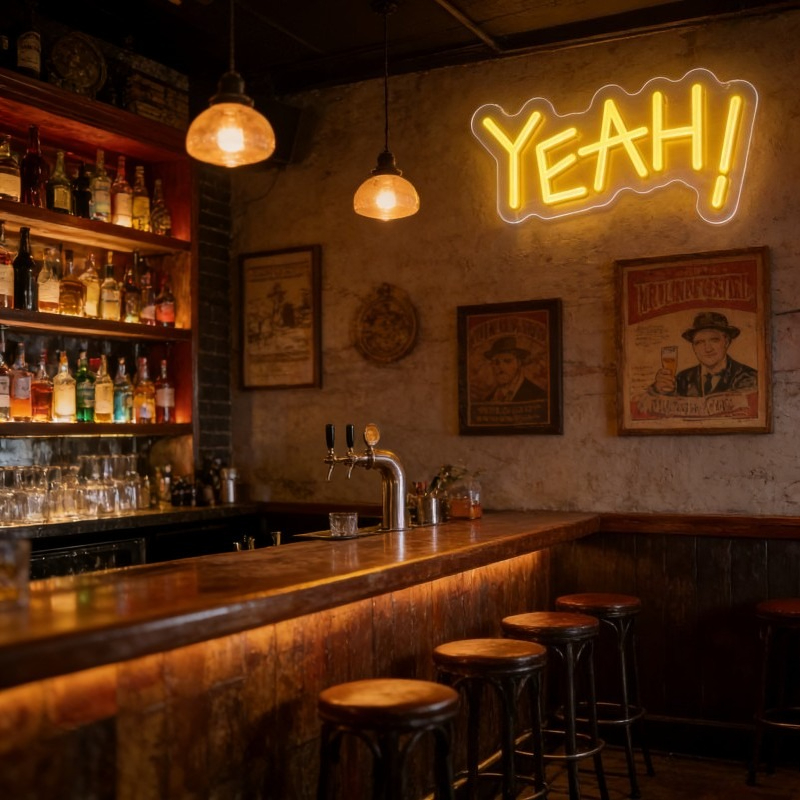 YEAH Neon Sign LED Light Funny - đánh giá và giá Outdoor Lighting Quotes