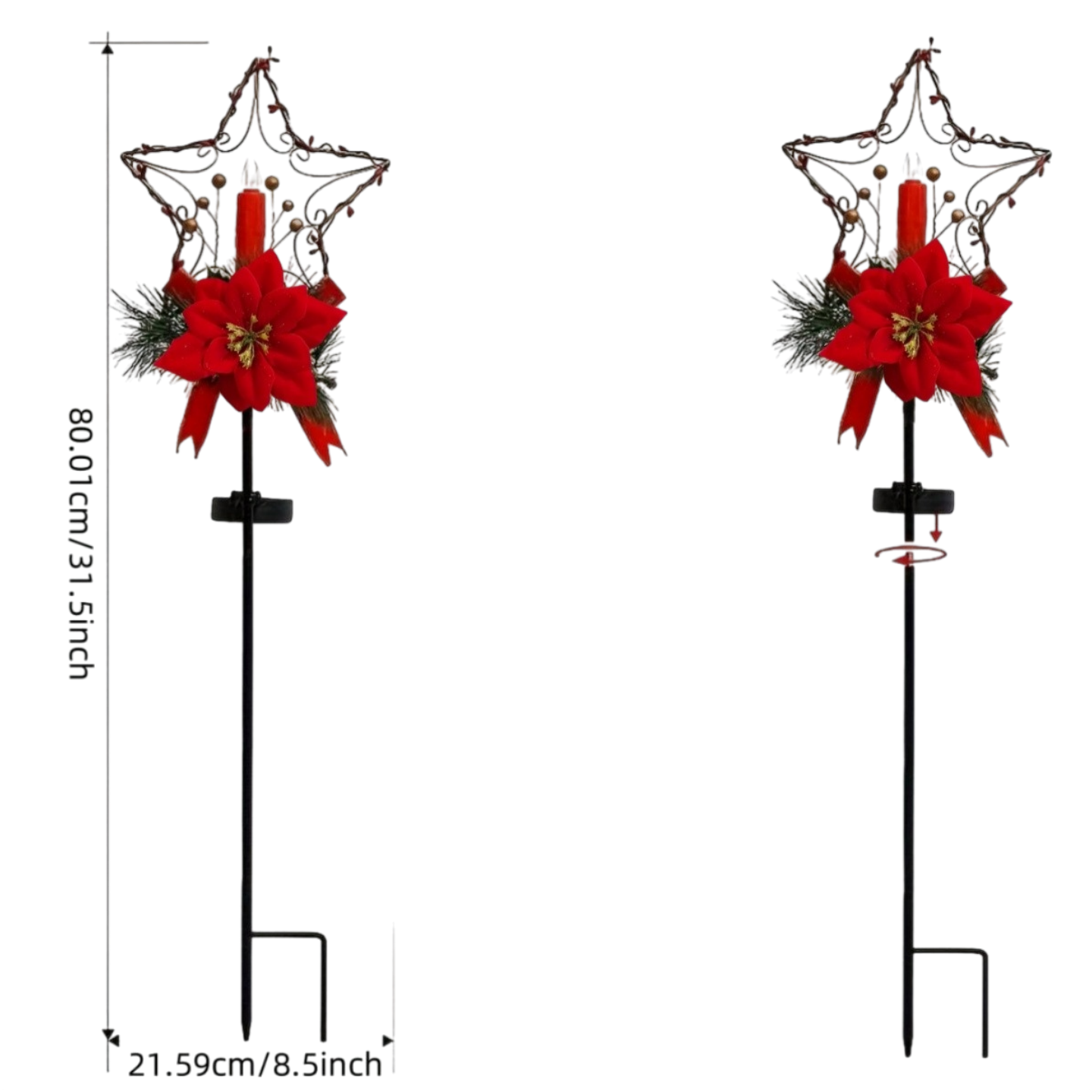Outdoor Solar Light Christmas  - đánh giá và giá Outdoor Lighting Yard Stakes