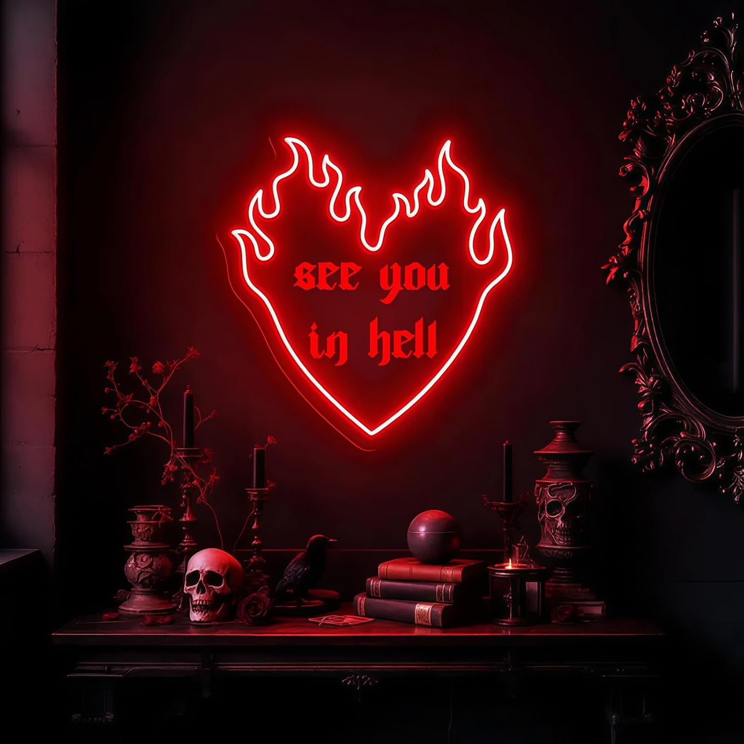 See You In Hell Quote LED Neon - đánh giá và giá Outdoor Lighting Quotes
