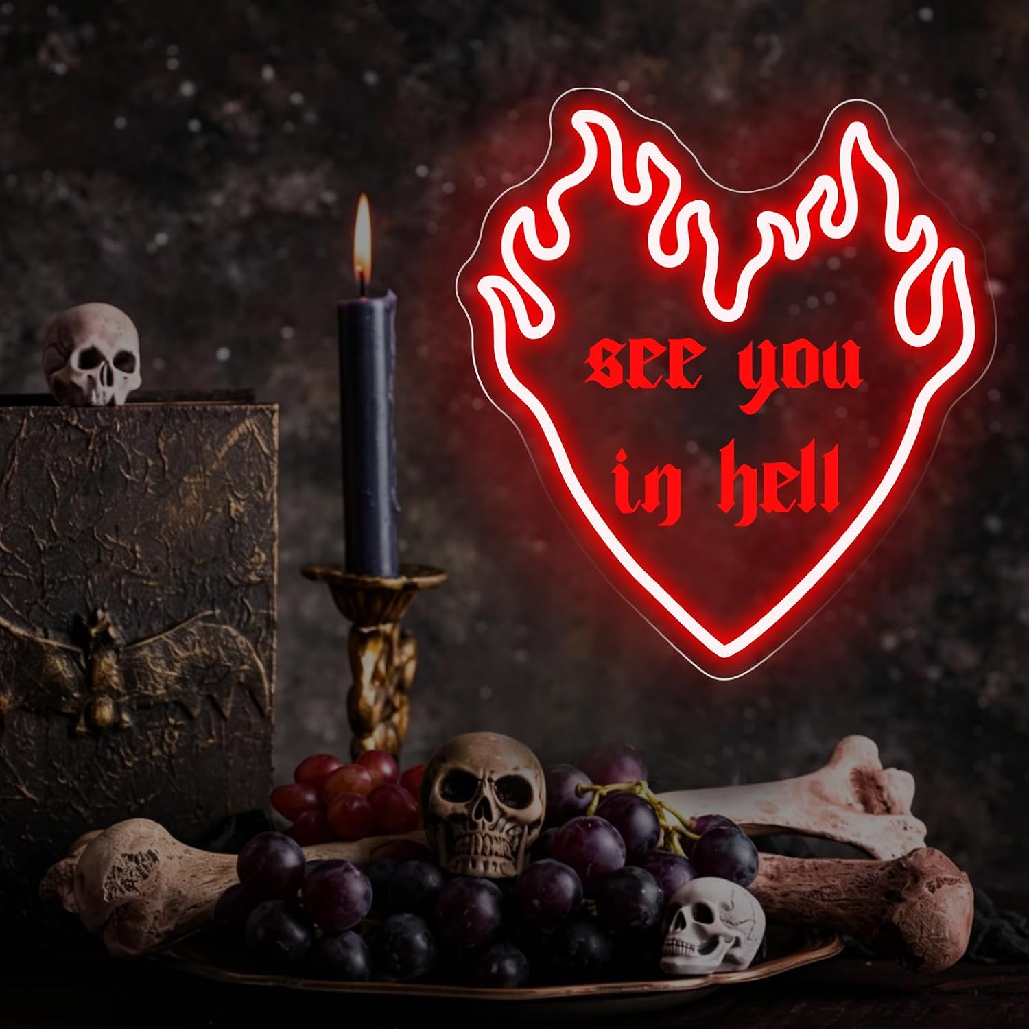See You In Hell Quote LED Neon - đánh giá và giá Outdoor Lighting Quotes