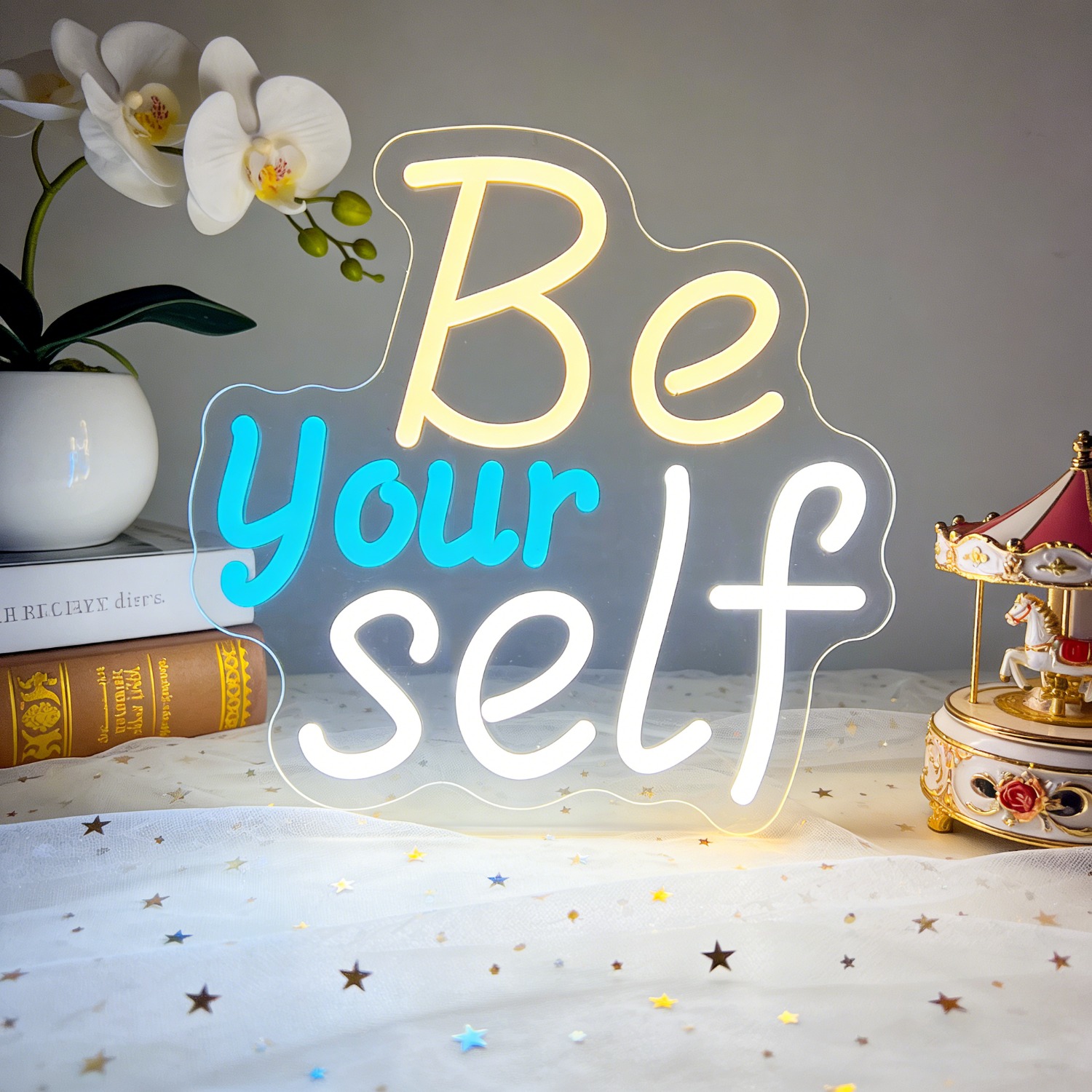 Inspirational Be Yourself Neon - đánh giá và giá Outdoor Lighting Quotes