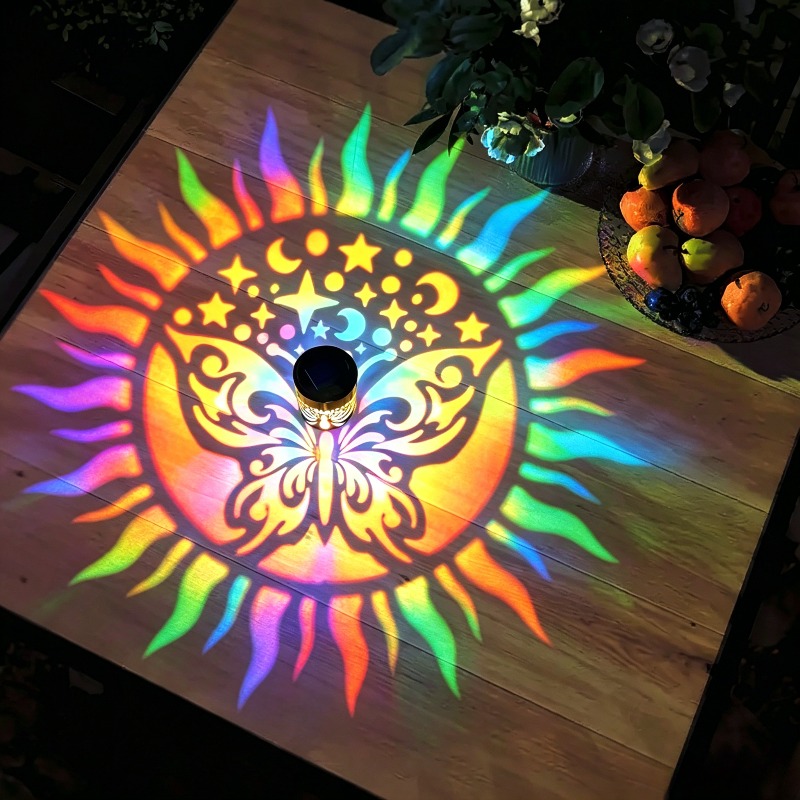 Solar Mandala Butterfly Projec - đánh giá và giá Outdoor Lighting On Fence
