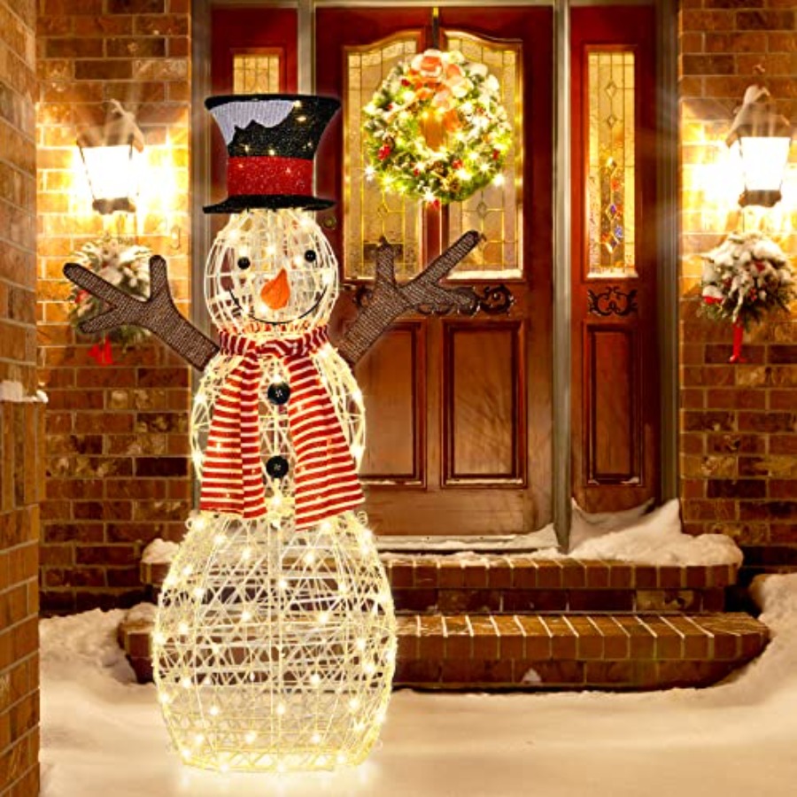Christmas Outdoor Lighted Snow - đánh giá và giá Outdoor Lighting Yard Stakes