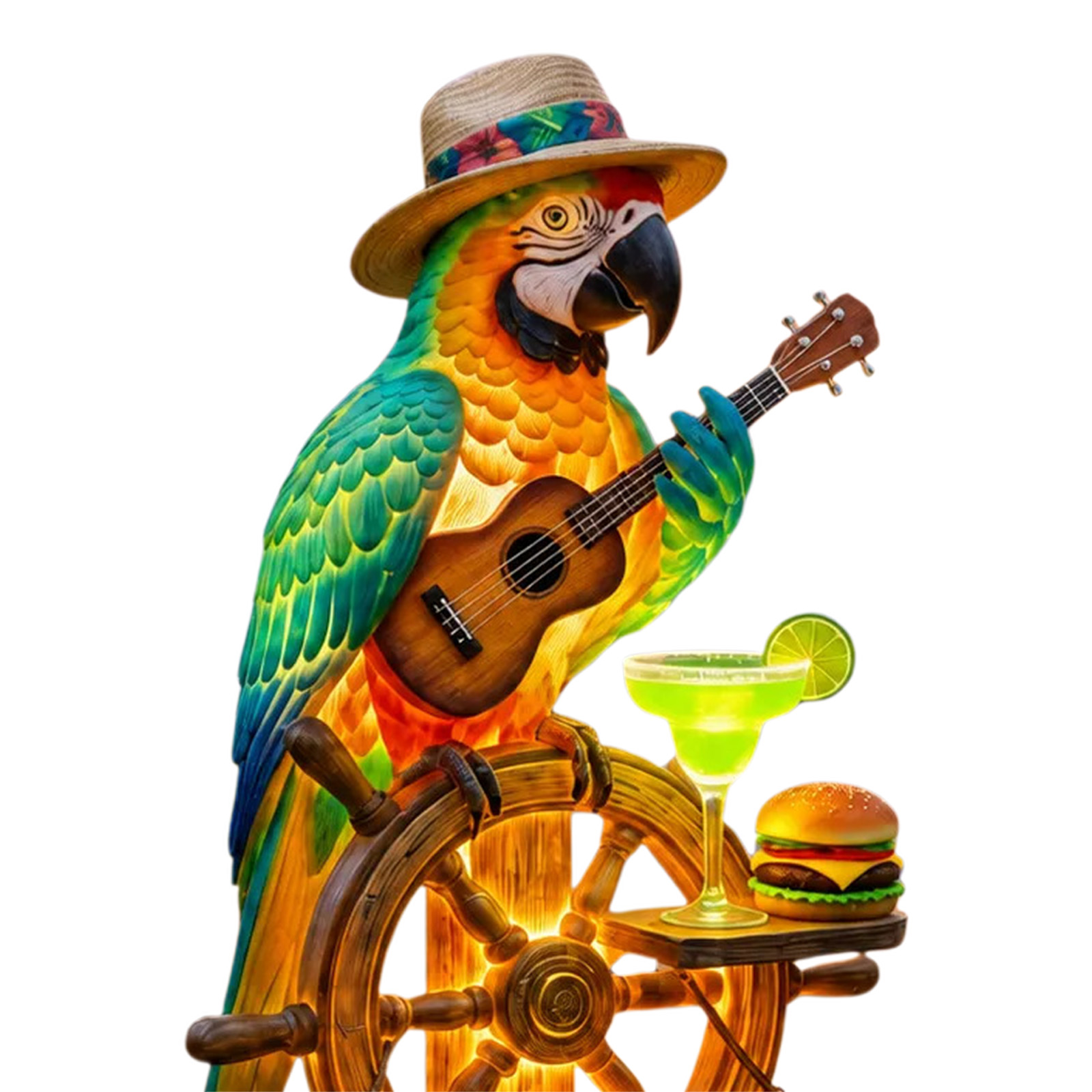 Solar-Powered Outdoor Parrot S - đánh giá và giá Outdoor Lighting Yard Stakes