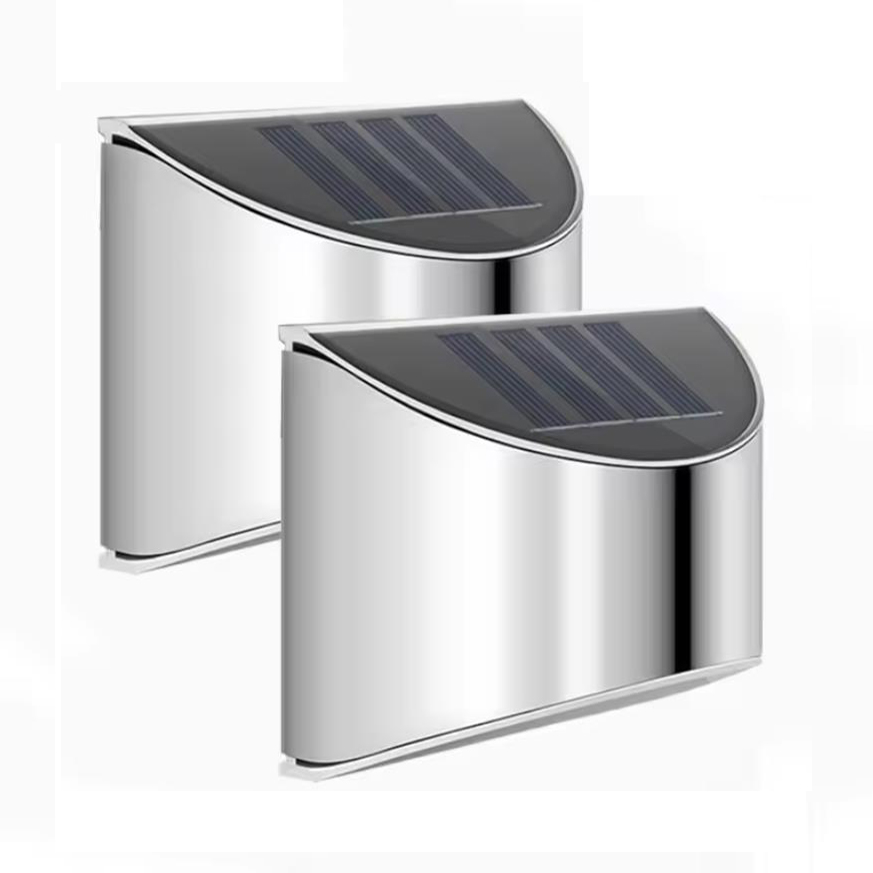 2Pcs Solar Garden Light Stainl - đánh giá và giá Outdoor Lighting On Fence
