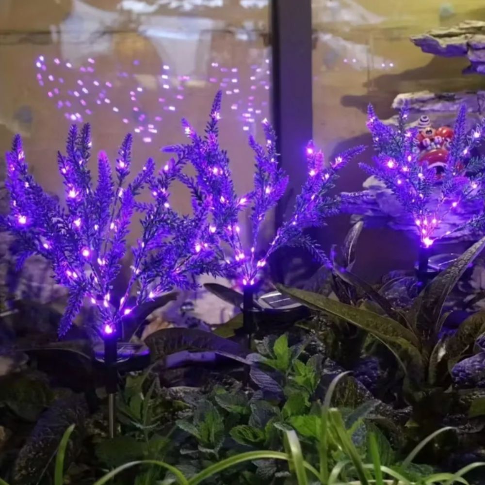 Purple LED Solar Lavender Ligh - đánh giá và giá Outdoor Lighting Unit