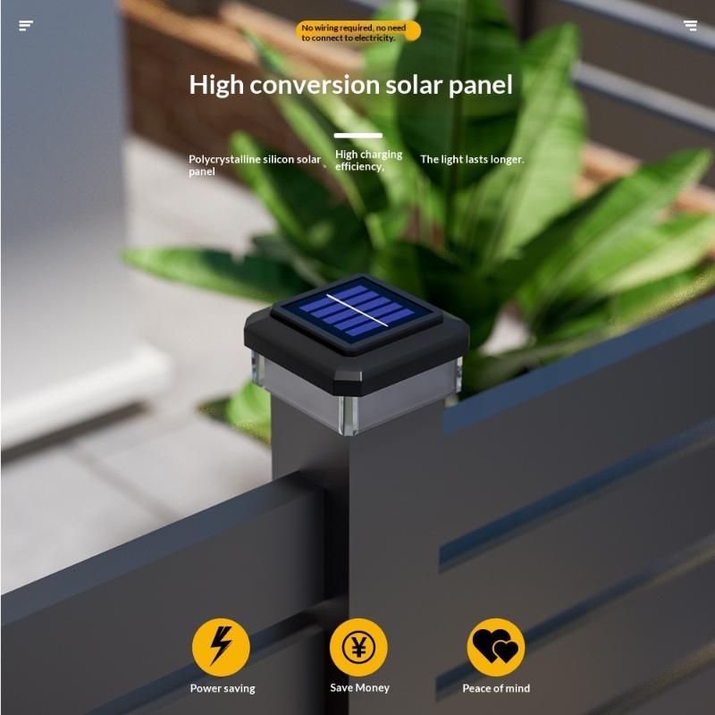 Solar LED Post Cap Light for O - đánh giá và giá Outdoor Lighting On Fence