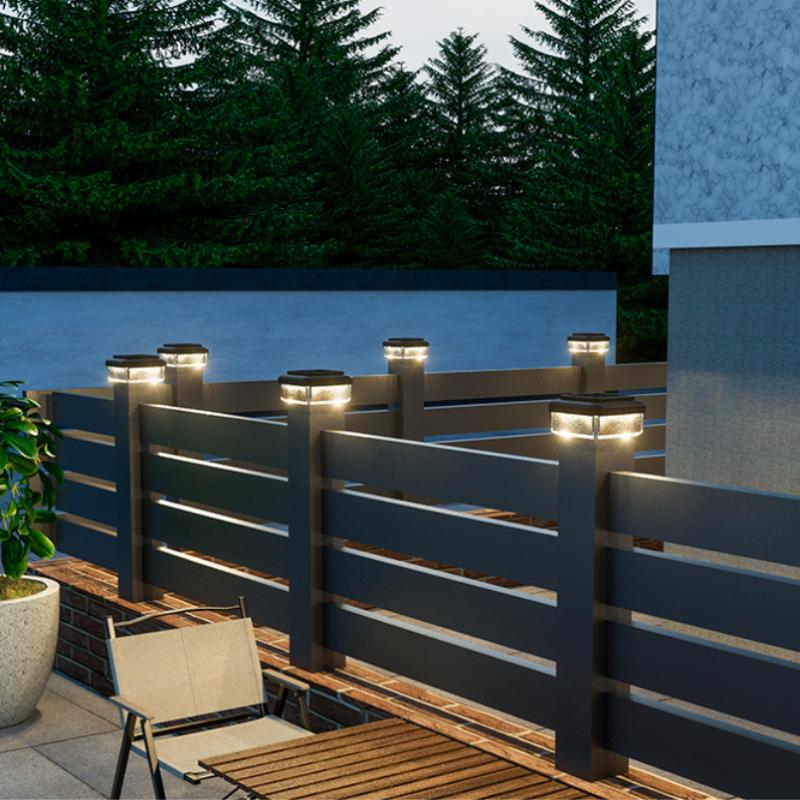 Solar LED Post Cap Light for O - đánh giá và giá Outdoor Lighting On Fence