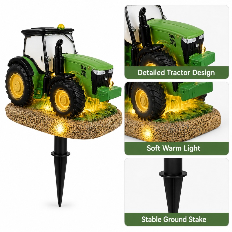 Solar Tractor Garden Stake Lig - đánh giá và giá Outdoor Lighting Yard Stakes