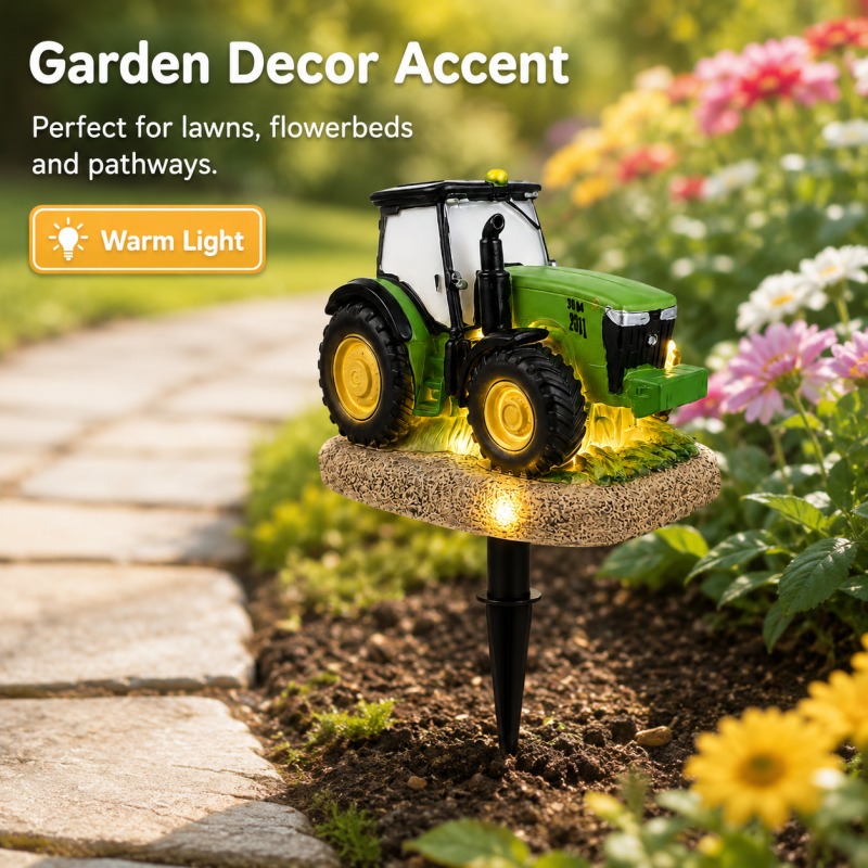 Solar Tractor Garden Stake Lig - đánh giá và giá Outdoor Lighting Yard Stakes