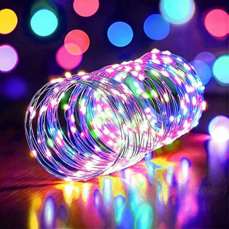 Solar Garden LED Fairy Lights  - đánh giá và giá Outdoor Lighting On Fence