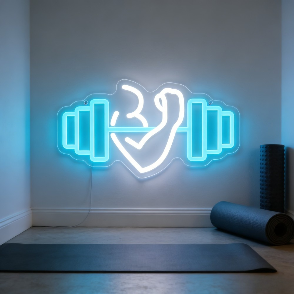 Bicep Dumbbell Neon Sign LED W - đánh giá và giá Outdoor Lighting Quotes