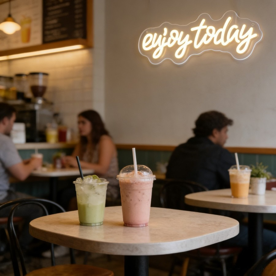 Enjoy Today Neon Sign LED Ligh - đánh giá và giá Outdoor Lighting Quotes
