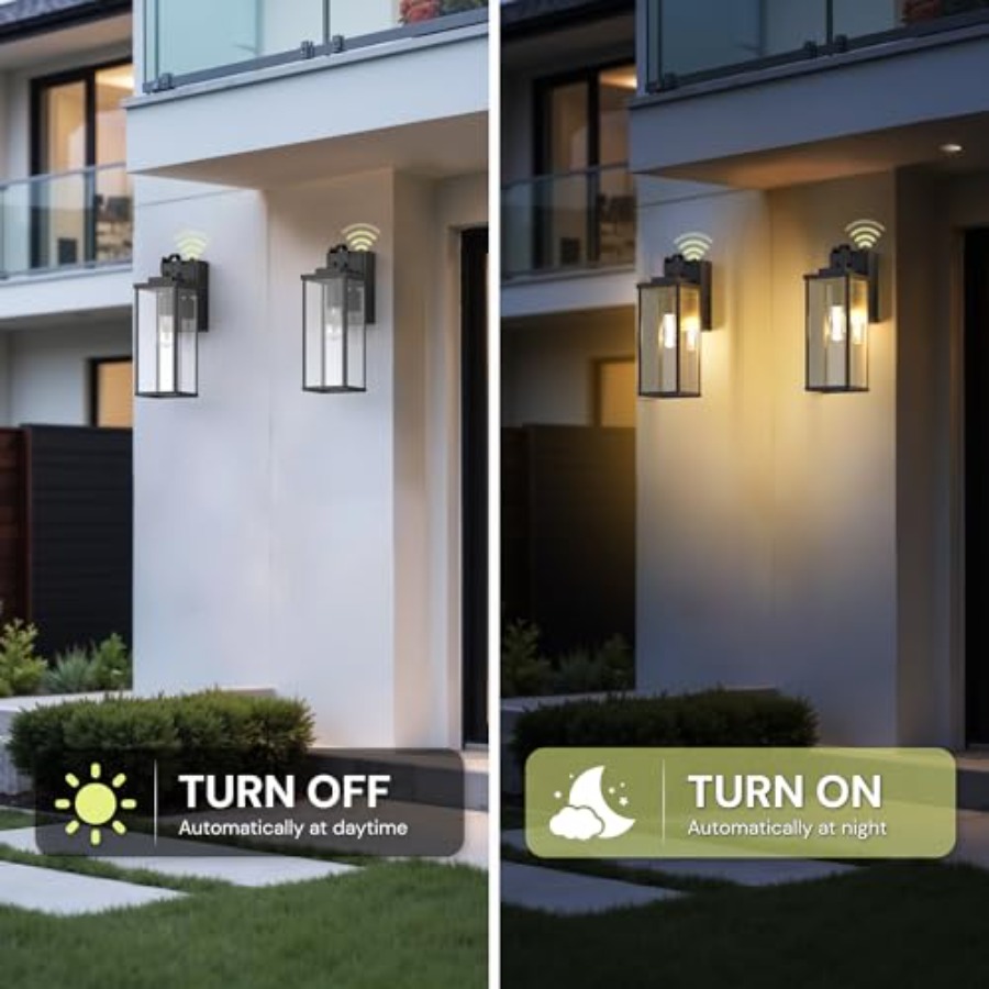 Upgraded Dusk to Dawn Outdoor  - đánh giá và giá Outdoor Lighting No Outlet