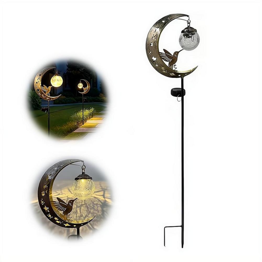 Solar Lawn Light Iron Hummingb - đánh giá và giá Outdoor Lighting Yard Stakes
